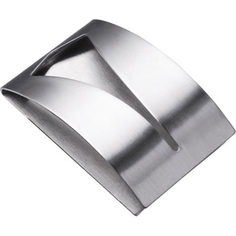 Gancio adesivo da parete - Set di 3 ganci in acciaio inox - Appendiabiti da bagno - Ideale per asciugamani e strofinacci - Installazione senza trapano (1/4)