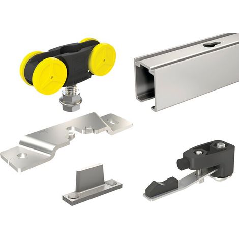 Garniture Rail Mantion Ma80b Kit Coulissant Robuste Pour Porte Intérieure - Mantion