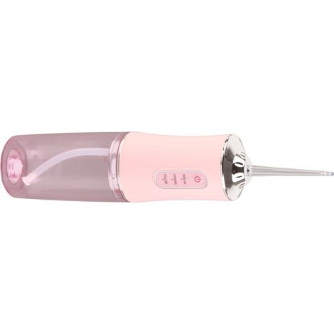 Irrigateur Dentaire Portable Nettoyage Résidus Alimentaires Haute Pression Pulse Blanche Soin Buccal Rose (1/5)