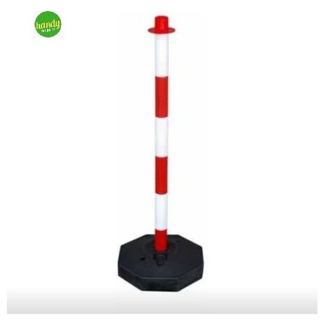 Colonna paletto segnaletico cm 90 bianco rosso