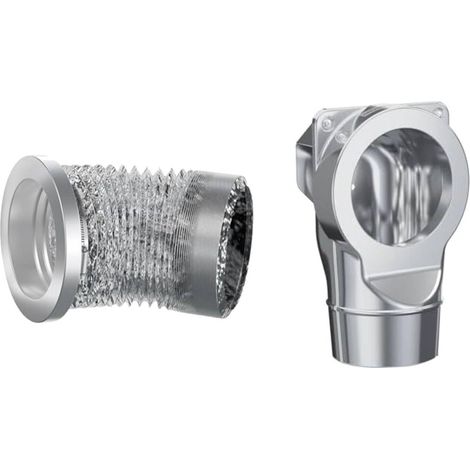 Kit di ventilazione per asciugatrice con magnete autoallineante, connettore per tubo di scarico per spazi ristretti, pulitore per lanugine, tubo flessibile da 2,6 piedi e 4 pollici. (1/5)