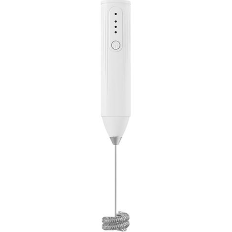 Mousseur à café et à lait, mousseur à lait Mousseur à café sans fil, fouet rechargeable, mousseur à latte, siphon à crème (1/5)