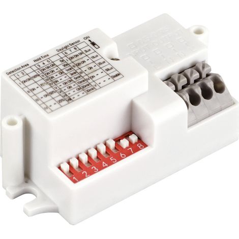 Détecteur de mouvement micro-ondes 400 W 230 V 4 m blanc NEO MVS Ideus 04179 (1/2)
