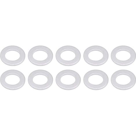 Rondelle d'écrasement de bouchon de vidange d'huile, remplacement de rondelles plates en aluminium, joints de bouchon de vidange d'huile moteur, OEM 94109-14000 (10 pièces) (1/5)