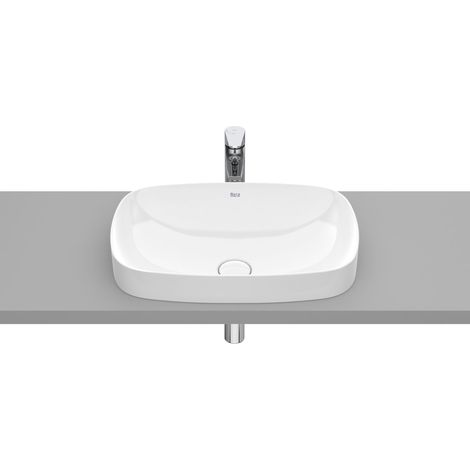 FINECERAMIC® lavabo à poser SOFT INSPIRA - ROCA Couleur : Blanc (1/2)