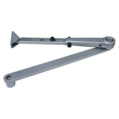 Geze 87833 TS2000 TS4000 Braccio a V con Fermo Meccanico Inseribile Disinseribile per Chiudiporta colore Nero