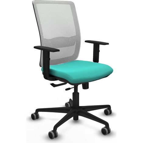 Chaise de bureau piqueras y crespo Haches turquoise mousse injectée (1/2)