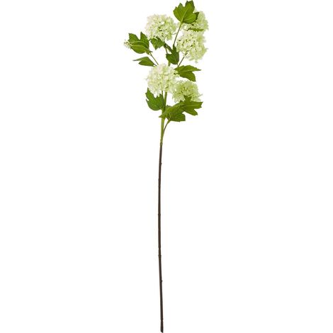 Hill Interiors Viburnum Boule de Neige, Fleur artificielle en spray, Taille unique-AquaForge (1/4)
