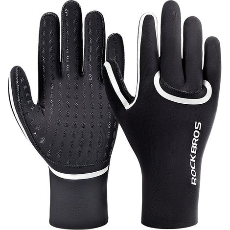 Guanti da ciclismo completamente impermeabili, taglia L/XL - neri (1/5)