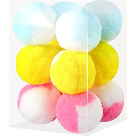 Lote de 12 pelotas interactivas de felpa suave para gatos, ideales para el entrenamiento y el juego de los gatitos (1/5)