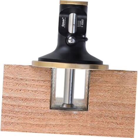 Trusquin de traçage – Roue pour bois tendres et durs – Tournevis inclus – Verrou de sécurité – Micro-réglage précis – Outil de marquage pour ébéniste