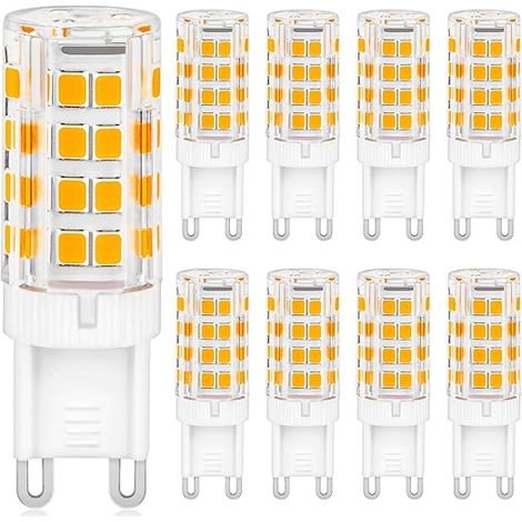 G9 LED Lampe Warmweiß 3000K, Glühbirne 5W Ersatz Für 30W-40W Halogenlampe, Leuchtmittel 500LM Warmweiss, Kein Flackern, Nicht Dimmbar, 360° Abstrahlwinkel, AC 220-240V (1/5)