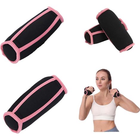1 paire Poids d'Haltères à Main Souple, (0,45 kg), Haltères souples pour femme et homme, Haltères souples à main avec dragonne, Haltères souples pour la marche, adapté au fitness, à la course à pied (1/5)