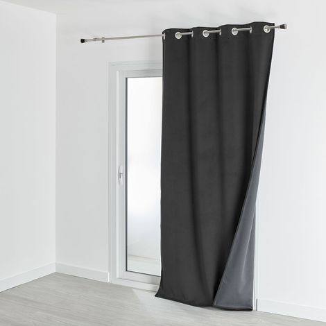 Homemaison – Rideau occultant isolant en velours 135x280 cm – Doublé polaire – 7 fois plus isolant qu'un rideau standard – Lavable en machine à 30°