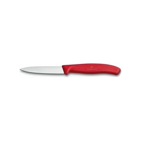 Coltello per verdure Victorinox - lama da 8 cm, rosso - perfetto per tagliare frutta e verdura