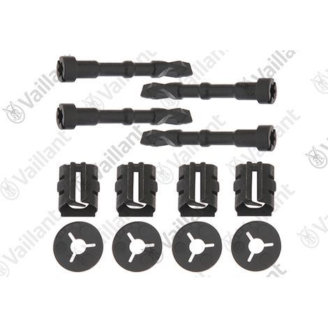 Fixation, boulon/clip (4 pièces) VWF 57-197/4, VWF 58-118/4
