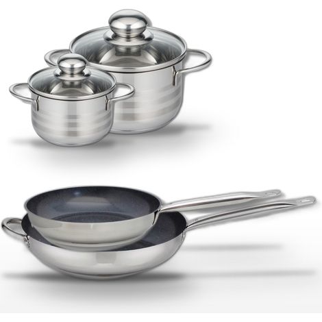 Lot de 2 Poêles 28/32 cm et 2 Faitouts 12/16 cm Elo Profi Therm Platinum (1/5)