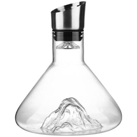 Carafe à Vin Rouge - Carafe à Décanter Iceberg - Cadeau de Vin Rouge - avec Filtre Aérateur - 1500ml (1/4)