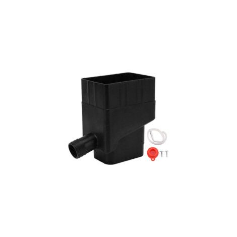 QORVA- Système de collecte d'eau de pluie – Déviateur de gouttière professionnel – Résistant aux UV – Compatible avec descentes 2" x 3" (1/5)