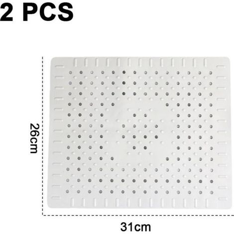 Lot de 2 Tapis de Protection pour Évier de Cuisine, Caoutchouc Antidérapant, Facile à Nettoyer (1/5)