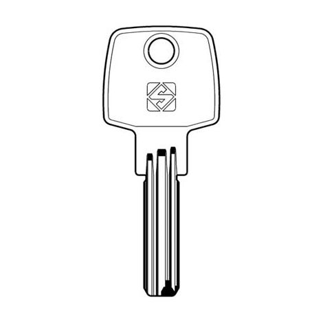 Chiave Punzonata Cisa CS48 Silca Ottone Nichelato 5 Pezzi