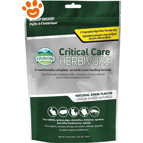 OXBOW Critical Care Herbivore - Confezione 36 Gr -