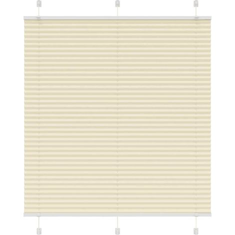 Plissee Creme 115x100 cm Stoffbreite 114,4 cm Polyester