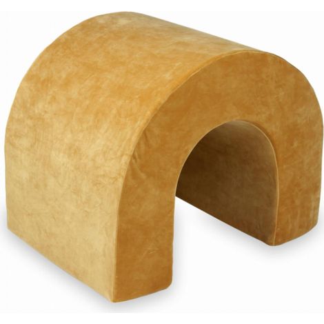 Tunnel de jeu en mousse caramel douce et veloutée (1/3)