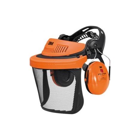 Kit protezione udito e viso G500 frontale ventilato regolazione fascia testa