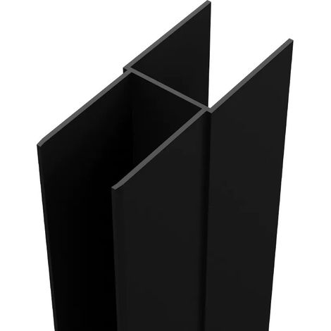 Profilé de compensation noir mat pour cabines de douche Tonga et Madagascar (1/2)