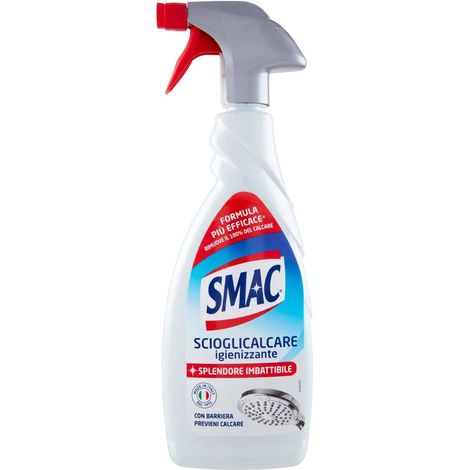 SMAC IGIENIZZANTE DETERGENTE SPRAY MULTISUPERFICIE FORMULA SCIOGLICALCARE 650 ML PER BAGNO (1/4)
