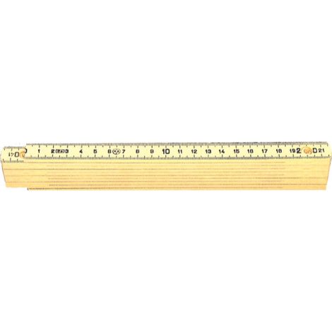 mA tre de menuisier refermable double rA gle plastique jaune 81840