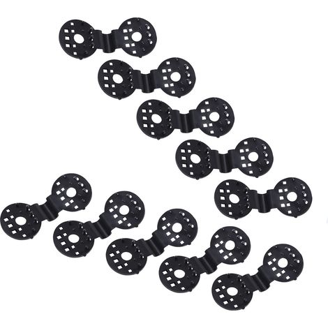 Attache Fixe pour Toile Ombrage - Clip Plastique Détachable avec Crochet Fort - 10Pcs pour Jardins et Cultures (1/5)
