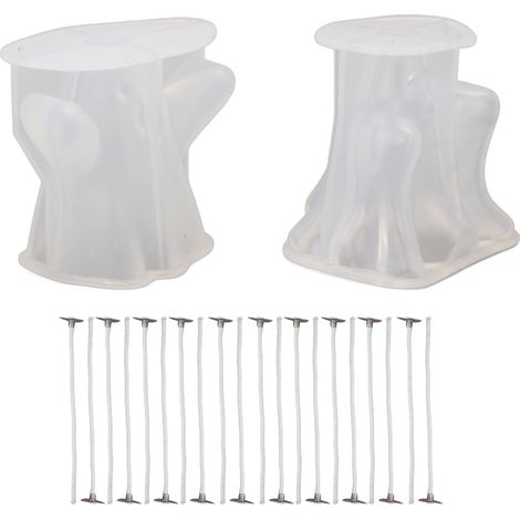 Lot de 2 moules diffuseurs parfumés en silicone sur le thème des fantômes d'Halloween (1/5)