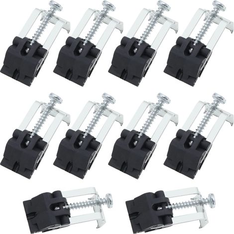 10pcs Clips d'évier de Cuisine Installation Réparation Matériel Clips Support de Fixation pour Cuisine Salle de Bain Salle de Douche 4.5x1.9cm Disponible dans les tailles 1,4-3,2 cm (1/5)