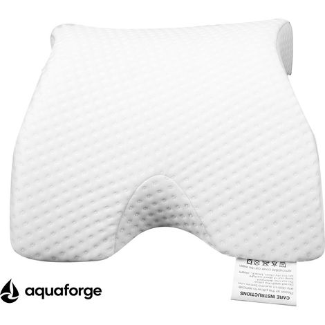 Almofada Cervical Ergonómica Espuma Viscoelástica Capa Removível 35 x 30 x 13 cm (1/5)