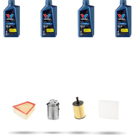 Kit tagliando 4 FILTRI e 4L OLIO compatibile con Skoda Praktik 1.4 TDI 51kw dal 2007 (1/5)