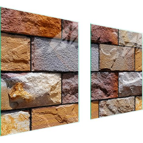 PIASTRA PROTETTIVA IN VETRO PER STUFA 85x52 MATTONE (1/5)