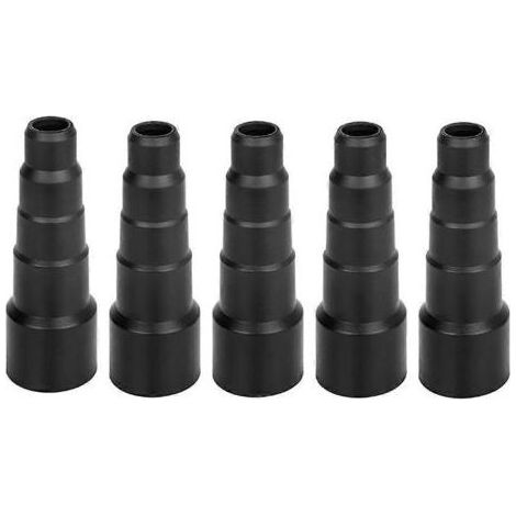 Adaptateur universel pour tuyau d'aspirateur 50/42/34/30/23 mm, en caoutchouc souple noir, rond, pour une utilisation à sec ou humide. (1/5)