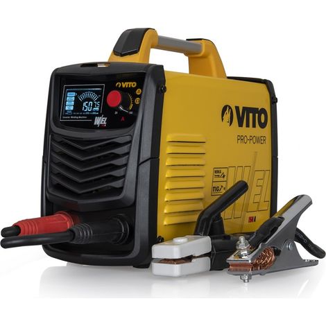 VITO Saldatrice multifunzione LCD saldatrice combinata IGBT 20 – 150 A MMA/TIG/TIG – Saldatrice in alluminio – Saldatrice elettrodo – Inverter – Elettrodi Inverter – VII150A (1/5)