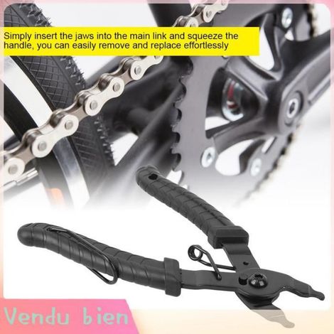 Garosa Pince rapide à chaîne Solide Outil à Double Utilisation à Double Chaîne pour les Connexions de Vélos à Vélo, auto etrier (1/4)