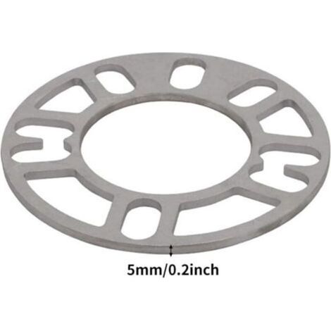 Lot de 4 entretoises de roue en alliage d'aluminium de 5 mm adaptateur universel pour montage de roue à 4 ou 5 goujons, entretoises de roue (taille : 5 mm)dengyank (1/4)