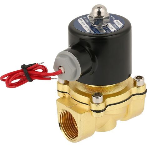 Électrovanne NC, vanne électrique multifonction portable en laiton pour air, eau et huile (1/5)