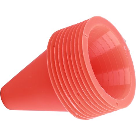 Lot de 10 cônes d'entraînement de football, barrières de football, porte-marqueurs en plastique (orange) (1/5)