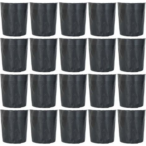 300 macetas de plástico biodegradables para vivero de plantas, ideales para el cultivo inicial, la nutrición de flores y plantas de jardín, y para suculentas, esquejes y plántulas. Tamaño: 12 x 12 cm. (1/5)