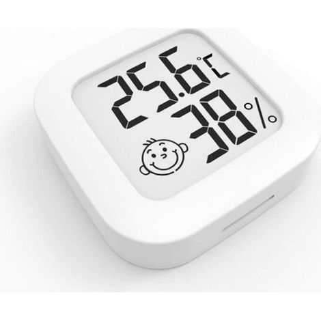 Mini Thermomètre Hygromètre Intérieur Digital à Haute Précision, Moniteur de Température et Humidimètre, Thermo Hygromètre Indicateur du Niveau de Confort (1/4)
