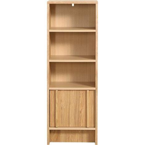 Colonne de rangement en bois H120cm - Bois clair - Tori (1/5)