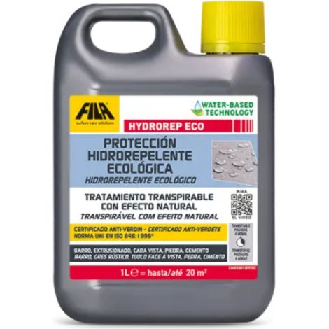Hydrorep Eco - Proteccion Hidrorepelente Ecológica / Caja 12 un 1 L / Hidrófugo