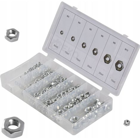 Écrous frein Geko g02919 inox 300 pièces (1/3)