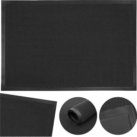 Tapis d'entrée 80x120 cm gris Samaria (1/5)